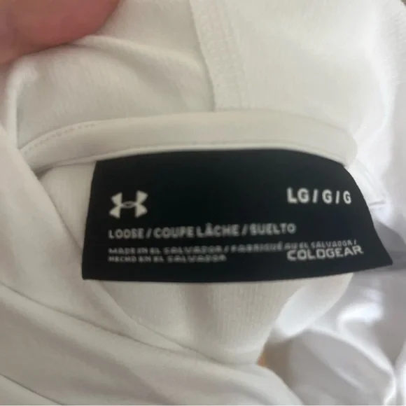 LG Women's White and Gray Hoodie - Picture 3 of 3